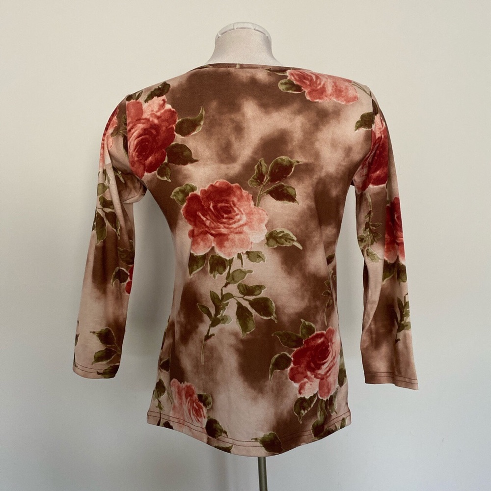 Floral square neck top - Picture 2 of 2